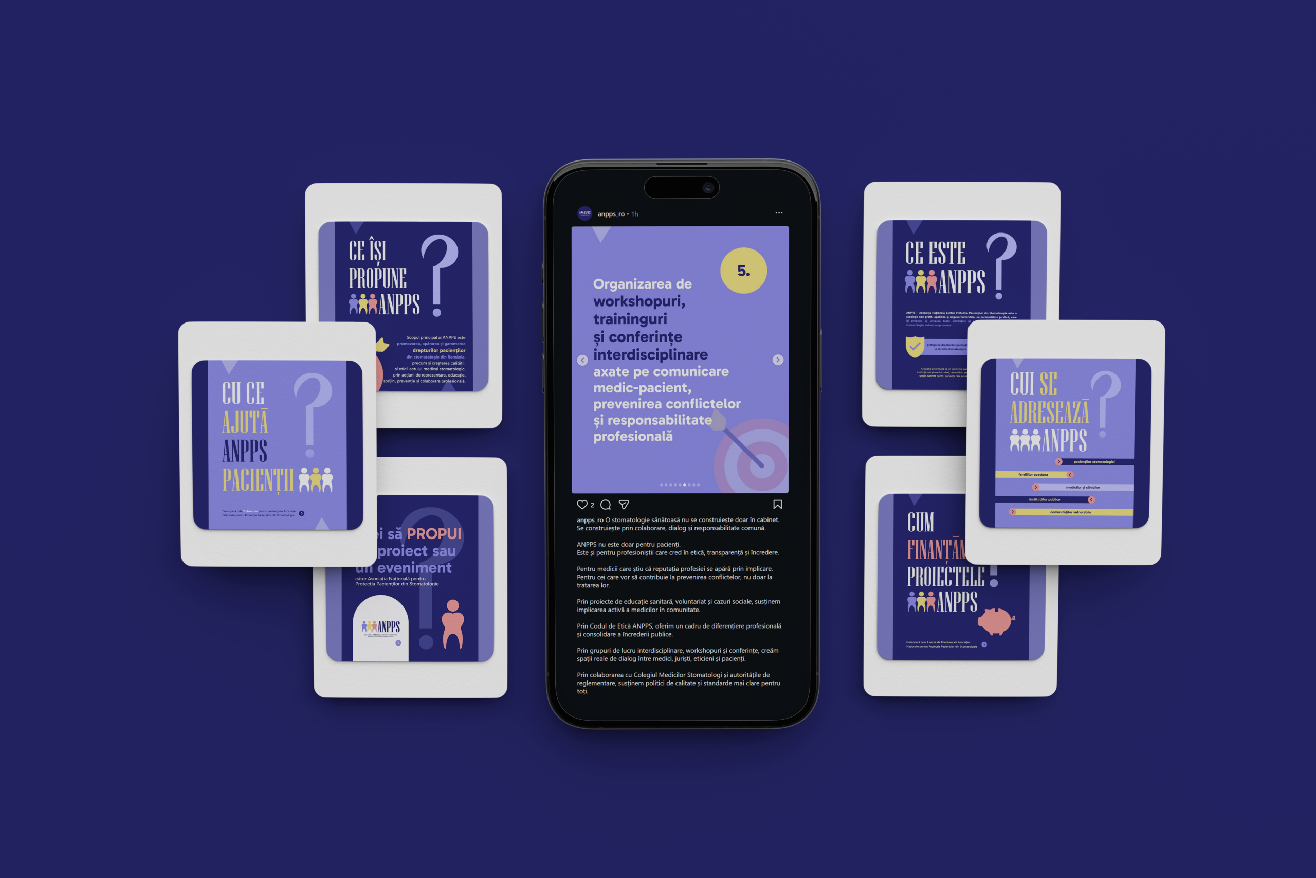 Materiale social media ANPPS pentru comunicarea proiectelor și activităților asociației