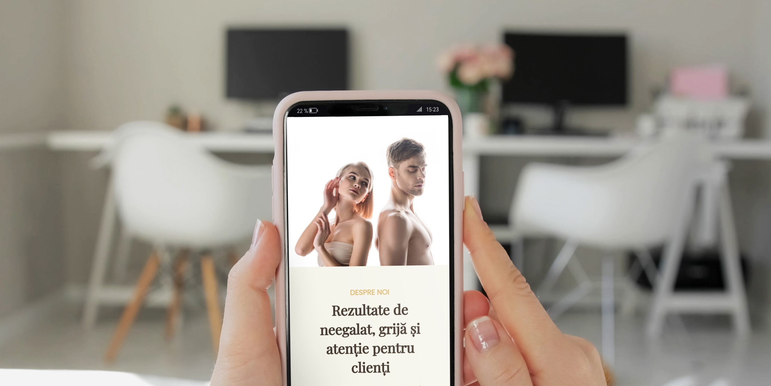 Versiunea mobilă a website-ului District 22