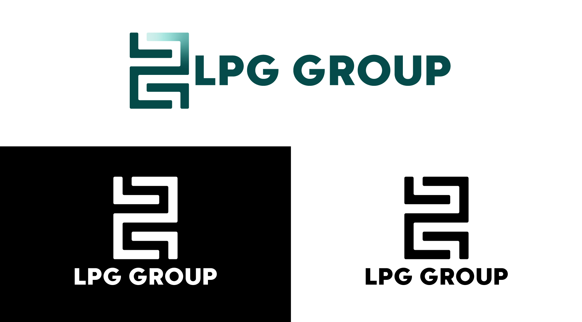 Variante și aplicații ale logo-ului LPG Group