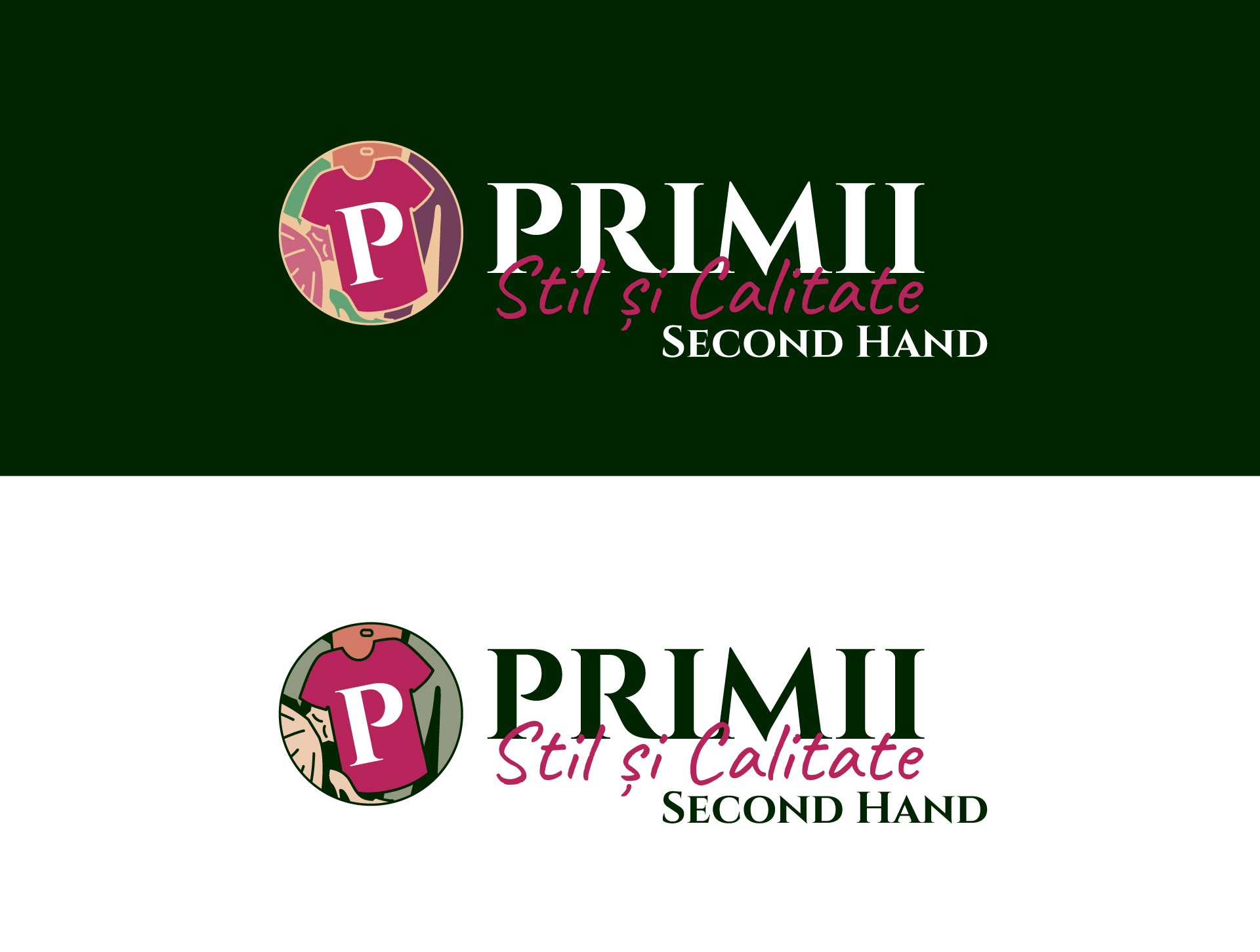 Variante ale logo-ului PRIMII Stil și Calitate Second Hand