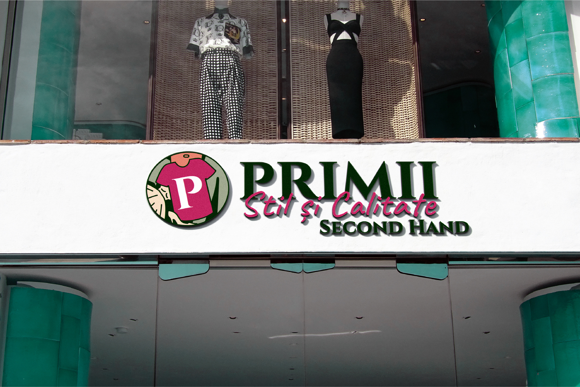 Semnalistică magazin PRIMII Stil și Calitate Second Hand